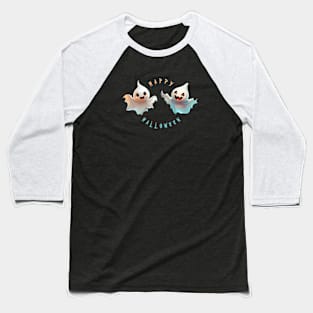 TWO FUN GHOSTS Baseball T-Shirt